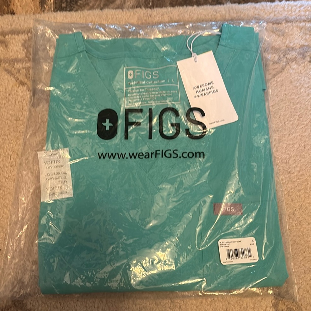 Figs Catalina Large one pocket scrub top Surgical Green